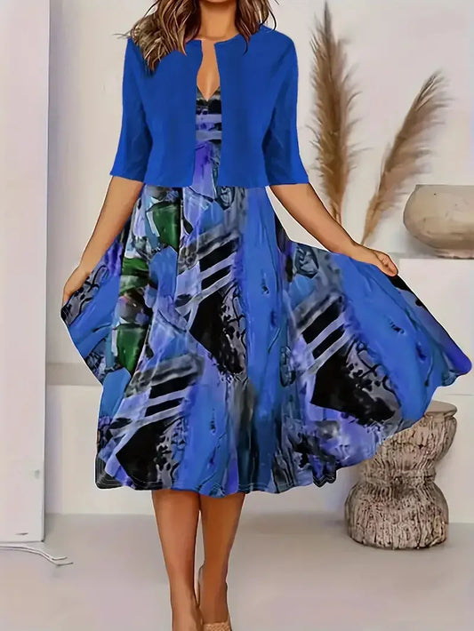 Elegante Zomerjurk met Blazer voor Dames – Stijl & Klasse – Juliette