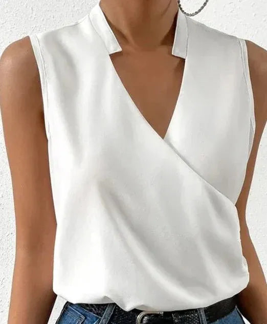 Elegante Mouwloze Top – Effen, Chic & Comfortabel – Sophie