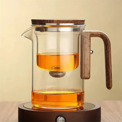 Glazen Theepot met Infuser | Elegante en Hittebestendige Theepot voor Losse Thee – TeaBloom Crystal