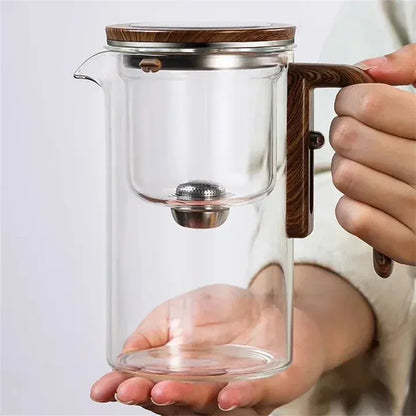 Glazen Theepot met Infuser | Elegante en Hittebestendige Theepot voor Losse Thee – TeaBloom Crystal