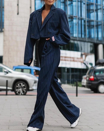 2-Delig Damespak met Blazer en Broek | Stijlvolle Outfit voor Kantoor, Feest of Formele Gelegenheid