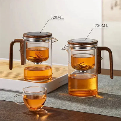 Glazen Theepot met Infuser | Elegante en Hittebestendige Theepot voor Losse Thee – TeaBloom Crystal