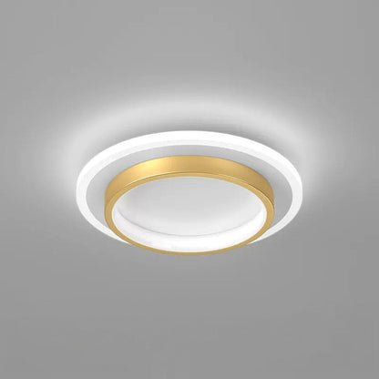 Ronde LED Plafondlamp voor Hal | Metalen & Acryl Designlamp voor Gang of Overloop – HaloPath LED