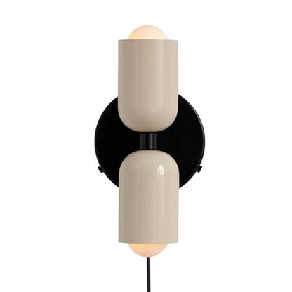 Dubbele Wandlamp in Vintage Stijl | Korte Moderne LED Wandverlichting voor Bijkeuken of Hal – TwinGlow Retro