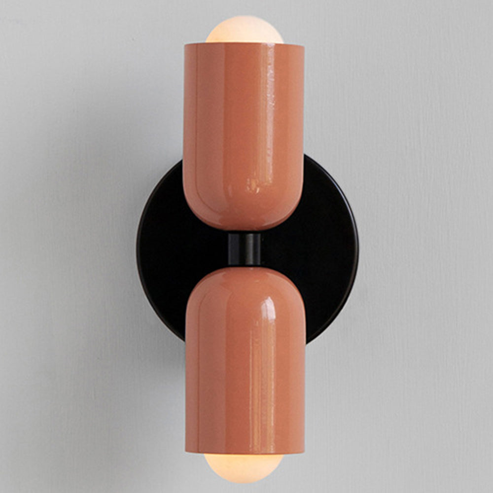 Dubbele Wandlamp in Vintage Stijl | Korte Moderne LED Wandverlichting voor Bijkeuken of Hal – TwinGlow Retro