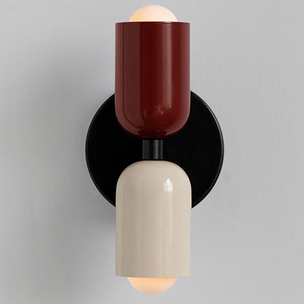 Dubbele Wandlamp in Vintage Stijl | Korte Moderne LED Wandverlichting voor Bijkeuken of Hal – TwinGlow Retro