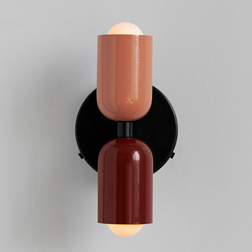 Dubbele Wandlamp in Vintage Stijl | Korte Moderne LED Wandverlichting voor Bijkeuken of Hal – TwinGlow Retro