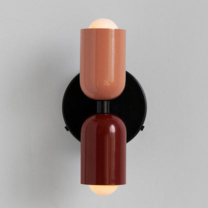 Dubbele Wandlamp in Vintage Stijl | Korte Moderne LED Wandverlichting voor Bijkeuken of Hal – TwinGlow Retro