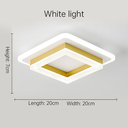 Vierkante LED Plafondlamp voor Hal | Moderne Opbouwlamp voor Gang of Overloop – SquareGlow Hall Light