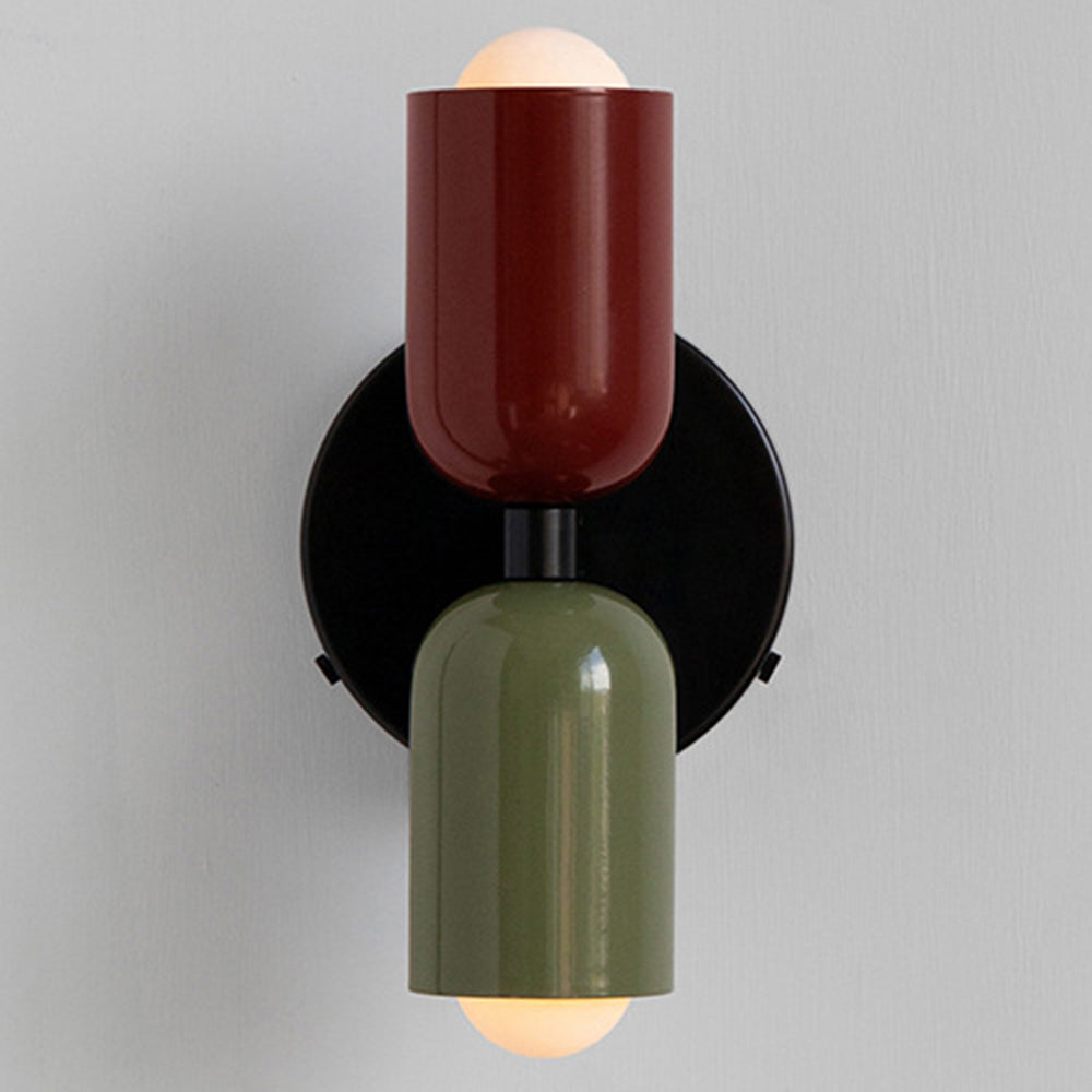 Dubbele Wandlamp in Vintage Stijl | Korte Moderne LED Wandverlichting voor Bijkeuken of Hal – TwinGlow Retro