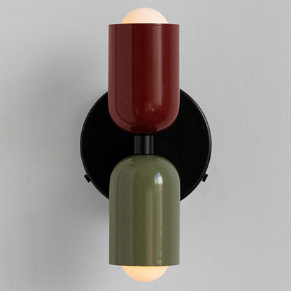 Dubbele Wandlamp in Vintage Stijl | Korte Moderne LED Wandverlichting voor Bijkeuken of Hal – TwinGlow Retro