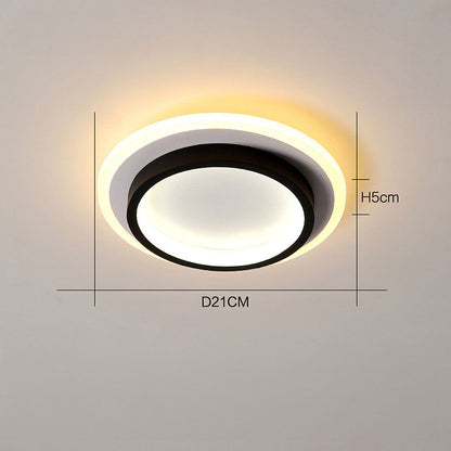 Ronde LED Plafondlamp voor Hal | Metalen & Acryl Designlamp voor Gang of Overloop – HaloPath LED