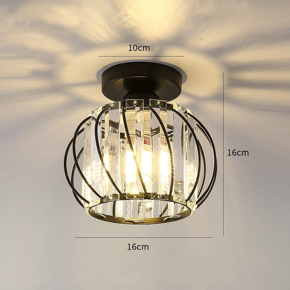 Nordic Luxe Plafondlamp van Glas | Designlamp voor Hal, Gang of Overloop – ScandiLuxe Glow