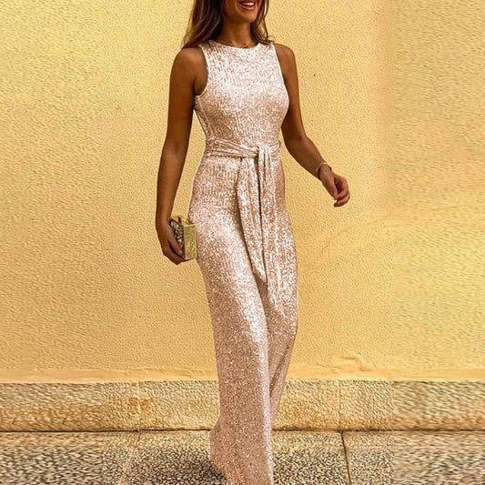 Glitter Jumpsuit Dames | Feestelijke en Elegante Party Outfit
