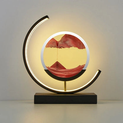 Sandlight Quicksand Tafellamp | Bewegend Zanddecor en LED Licht voor Sfeervolle Verlichting
