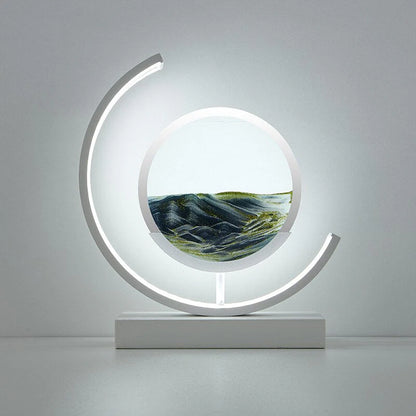 Sandlight Quicksand Tafellamp | Bewegend Zanddecor en LED Licht voor Sfeervolle Verlichting