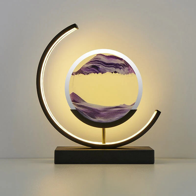 Sandlight Quicksand Tafellamp | Bewegend Zanddecor en LED Licht voor Sfeervolle Verlichting