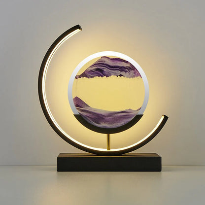 Sandlight Quicksand Tafellamp | Bewegend Zanddecor en LED Licht voor Sfeervolle Verlichting