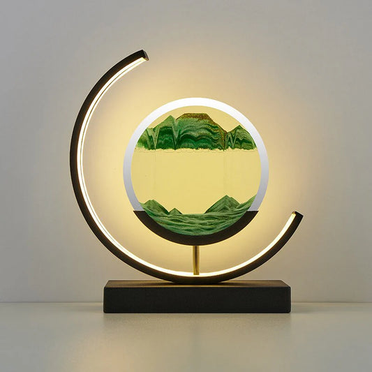 Sandlight Quicksand Tafellamp | Bewegend Zanddecor en LED Licht voor Sfeervolle Verlichting