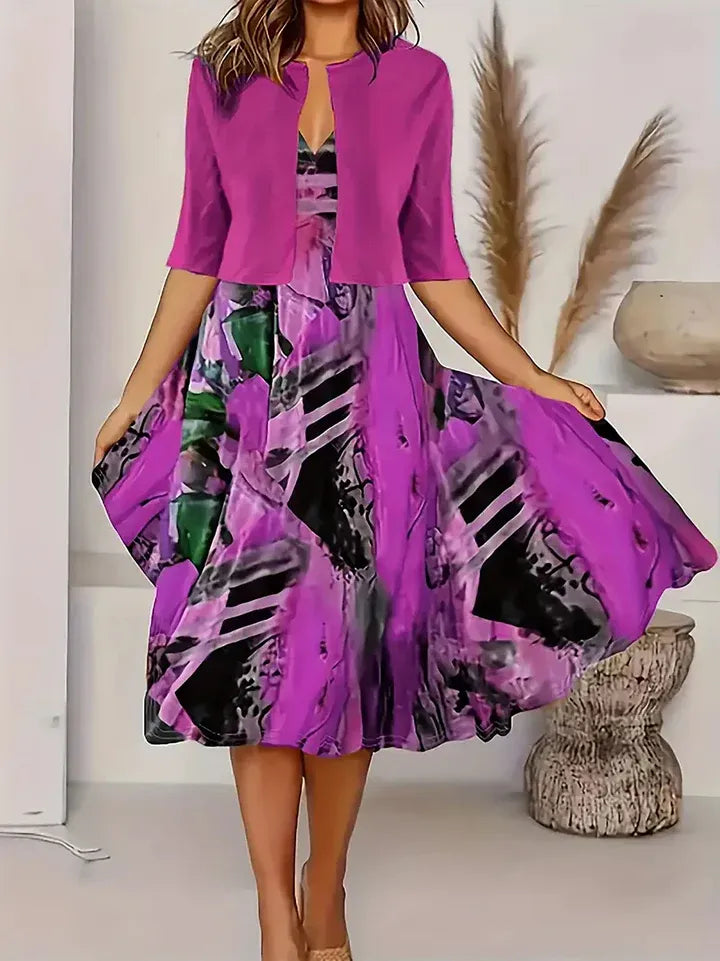 Elegante Zomerjurk met Blazer voor Dames – Stijl & Klasse – Juliette