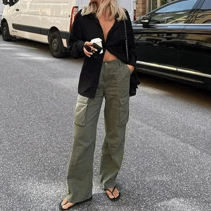 Cargo Pants met Verstelbare Taille – Stijlvol en Functioneel – Daxira