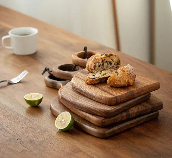 2-Pack Walnoot Houten Snijplanken | Duurzame & Stijlvolle Snij- en Serveerplanken voor de Keuken – NutraWood