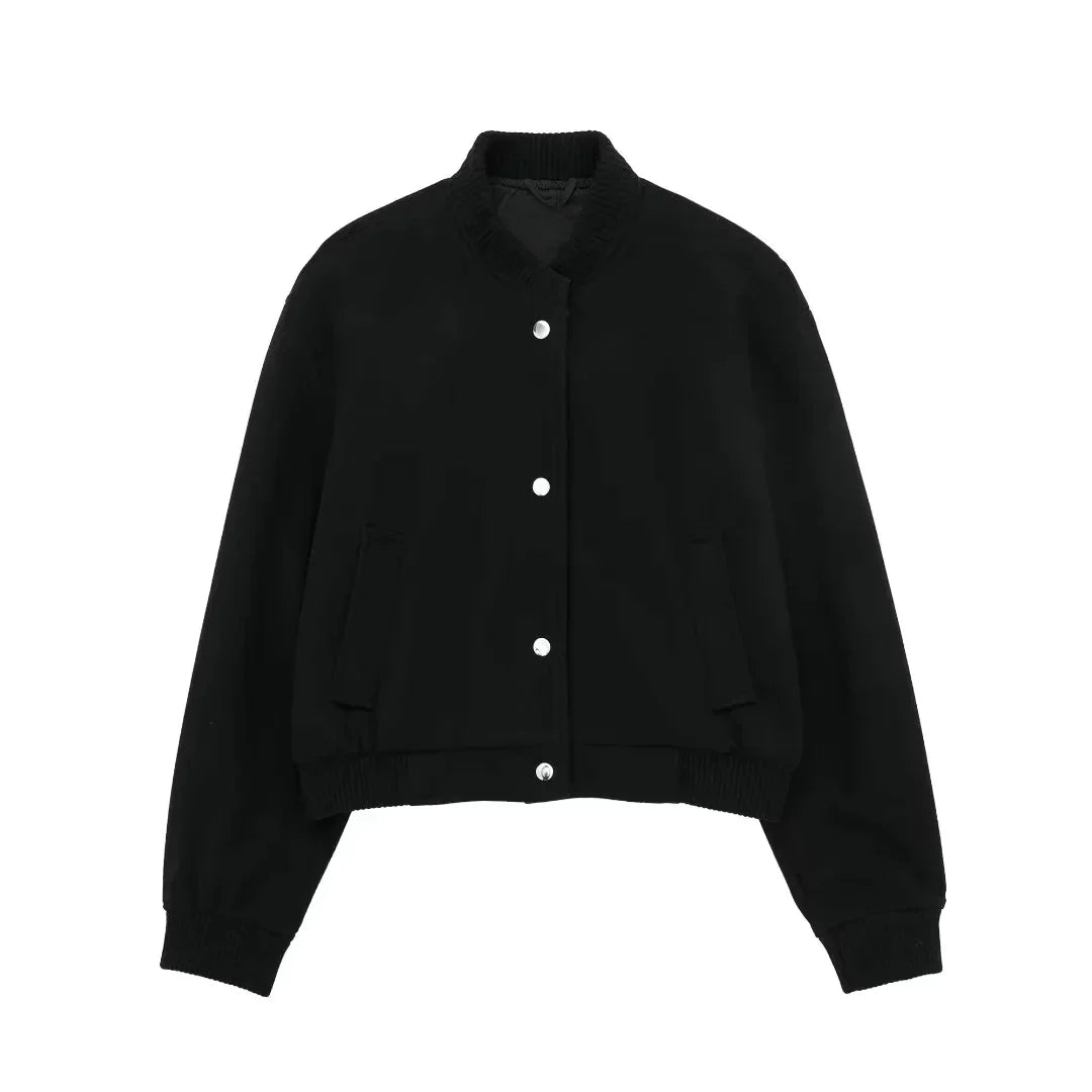 Stijlvolle Cropped Bomberjack | Warm