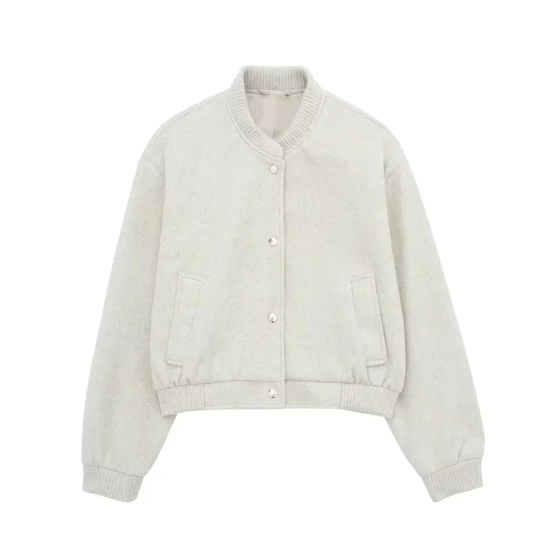 Stijlvolle Cropped Bomberjack | Warm