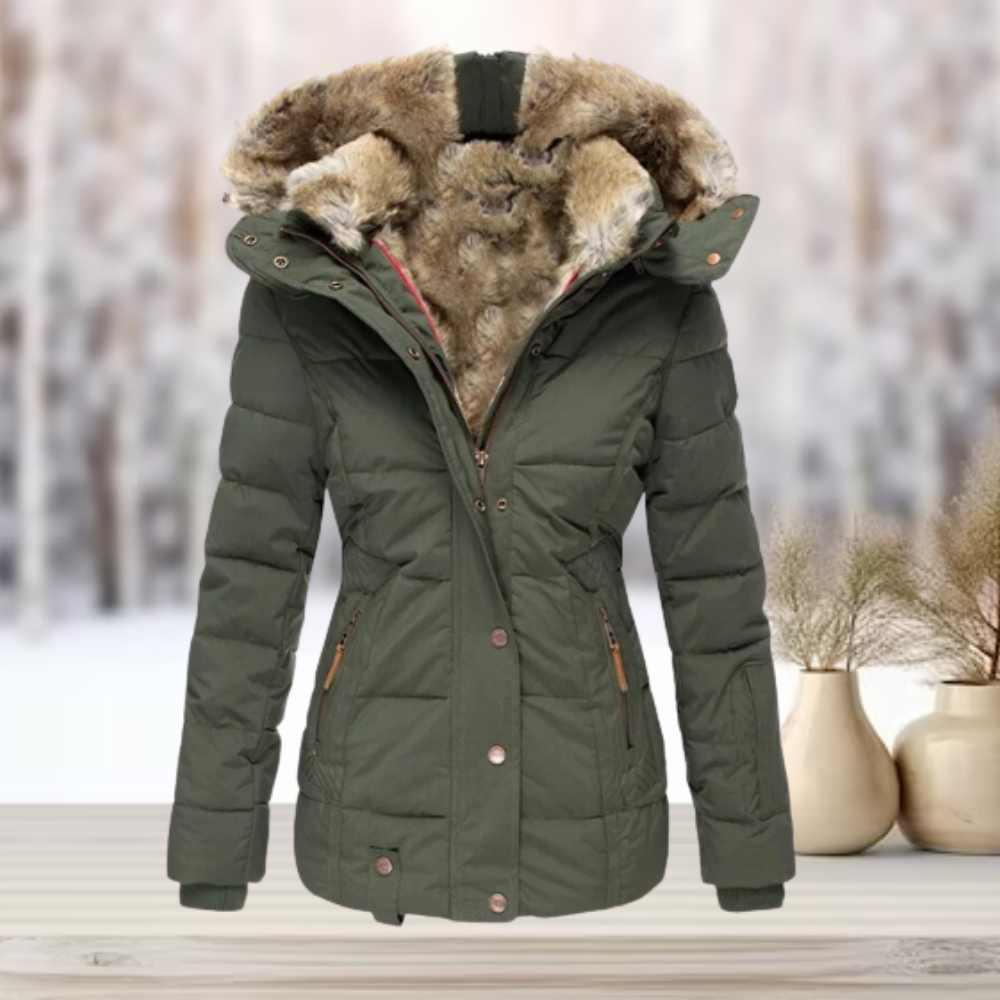Stijlvolle Winterjas Met Capuchon | Warm