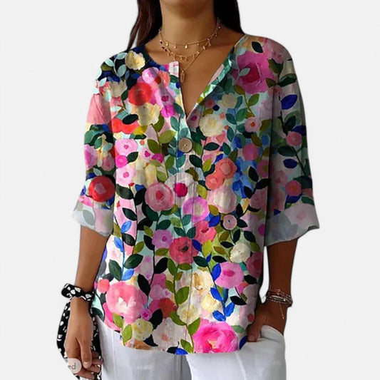 Luchtige Voorjaarsblouse met Bloemenprint – Elin
