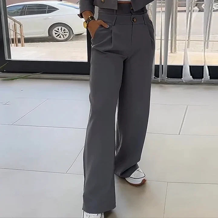 2-Delige Dames Set | Blazer en Broek voor Zakelijk of Formeel Gebruik