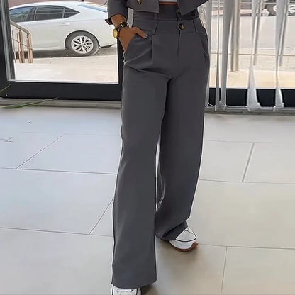 2-Delige Dames Set | Blazer en Broek voor Zakelijk of Formeel Gebruik
