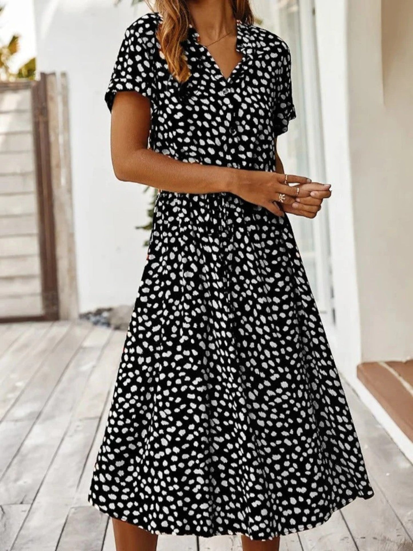 Zomerjurk met Print – Luchtig en Comfortabel voor Warme Dagen – Selina