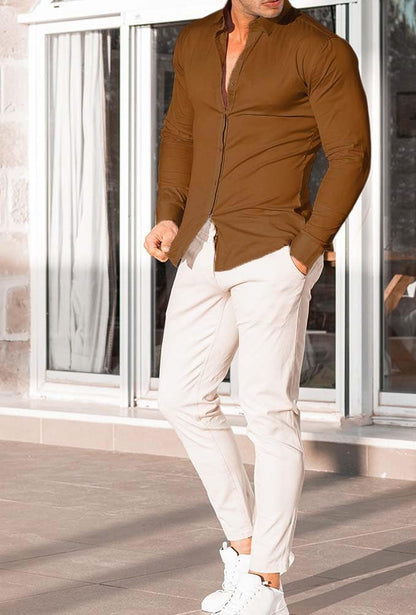 David – Slim Fit Herenoverhemd Voorjaar 2025 | Strijkvrij en Elegant Design