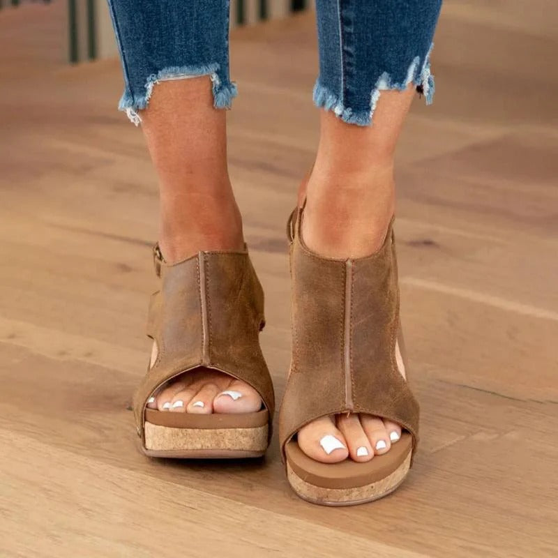 Boho – Leren Sandalen Dames met Extra Support | Comfortabele Zomerschoenen met Stevige Zool