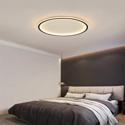 Scandinavische Schijfvormige LED Plafondlamp | Minimalistisch Design voor Woonkamer of Hal – NordDisc Light