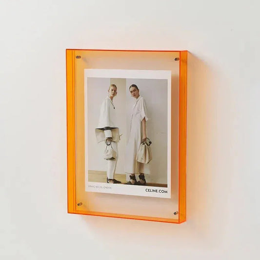 Transparant Acryl Fotolijstje | Decoratief Lijstje in Levendige Kleuren voor Foto’s of Prints – ColorFrame