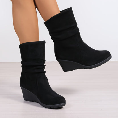 Chique Dames Instaplaarsjes met Sleehak voor Stijl en Comfort - Sophia