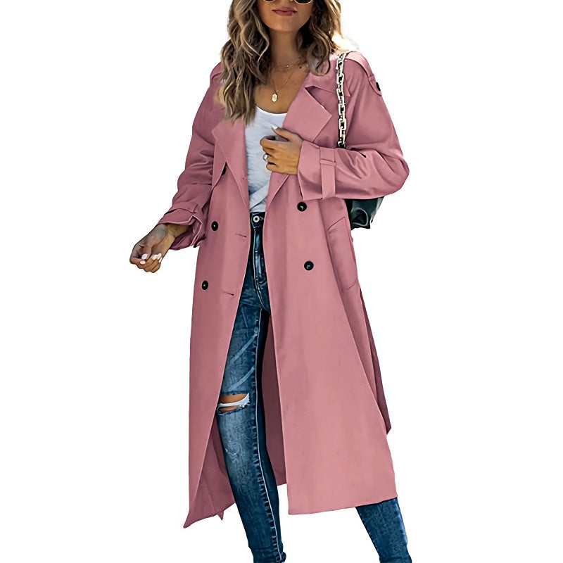 Lange Trenchcoat Met Knopen