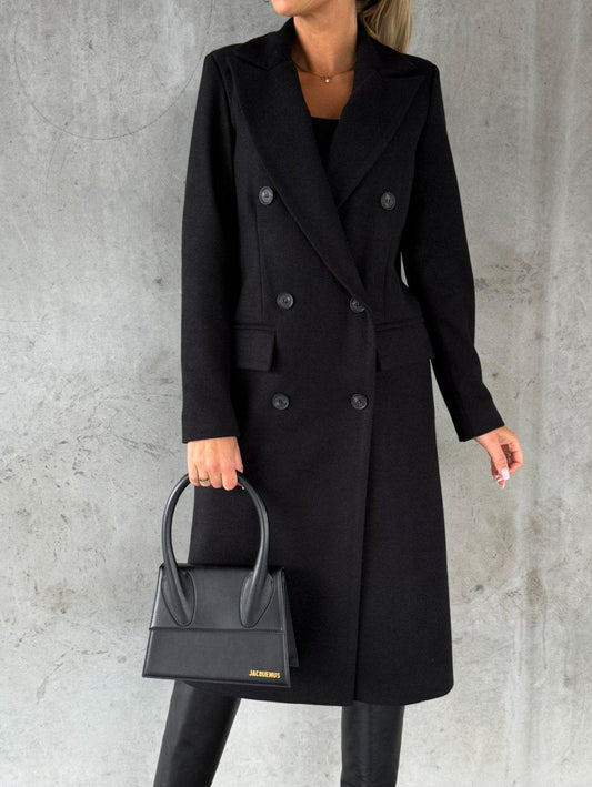 Stijlvolle Trenchcoat Jas Met Knoopsluiting | Lang