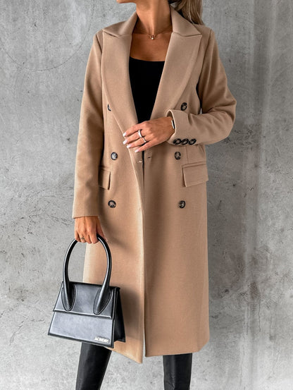 Stijlvolle Trenchcoat Jas Met Knoopsluiting | Lang