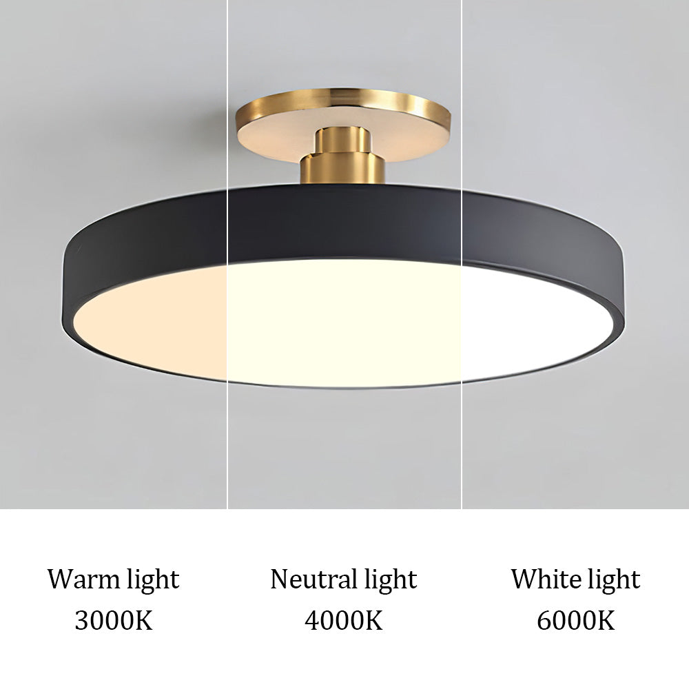 Moderne Ronde LED Plafondlamp | Strak Semi-Flush Design voor Hal, Slaapkamer of Woonkamer – GlowCircle LED