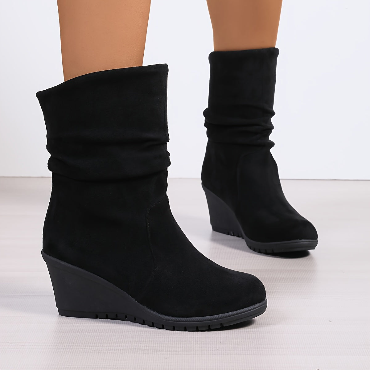 Chique Dames Instaplaarsjes met Sleehak voor Stijl en Comfort - Sophia