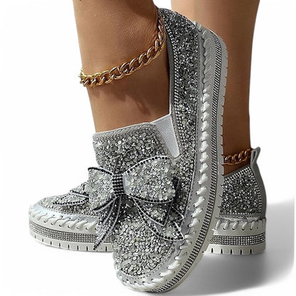 Isabelle - Glinsterende Instapsneakers met Strass voor Dames