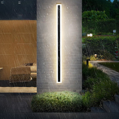 IP65 Zwarte LED Buitenlamp | Moderne Minimalistische Wandlamp van Acryl voor Tuin of Gevel – AcriGlow Outdoor