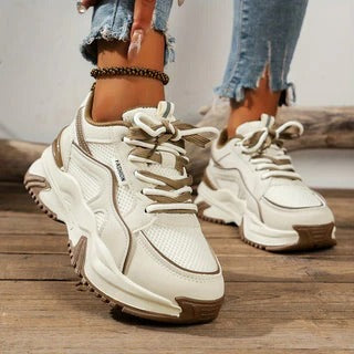Stijlvolle Dames Sneakers Met Hoge Zool - Saar