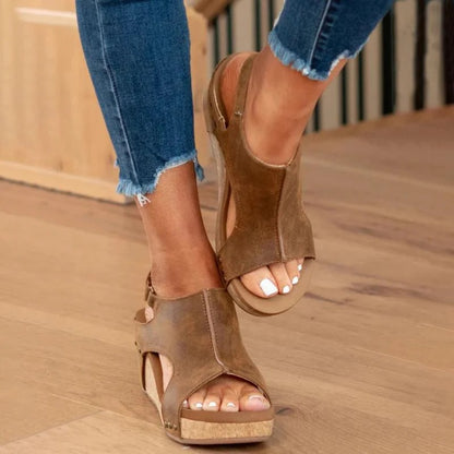 Boho – Leren Sandalen Dames met Extra Support | Comfortabele Zomerschoenen met Stevige Zool