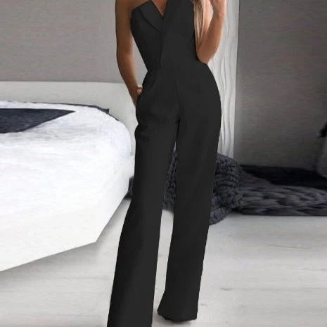 Rode Mouwloze Jumpsuit – Perfect voor een Bruiloft – Elegant & Verfijnd – Sophie