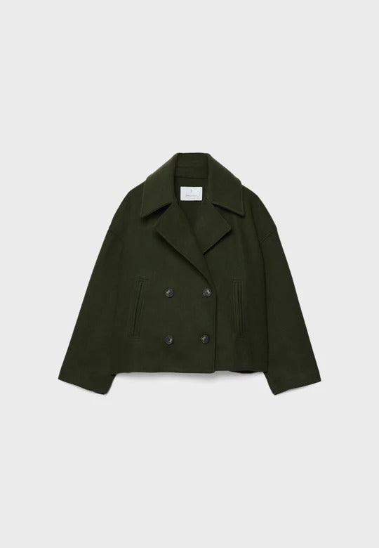 Korte Damesblazer met Knoopsluiting – Elegant & Gevormd – DuoChic
