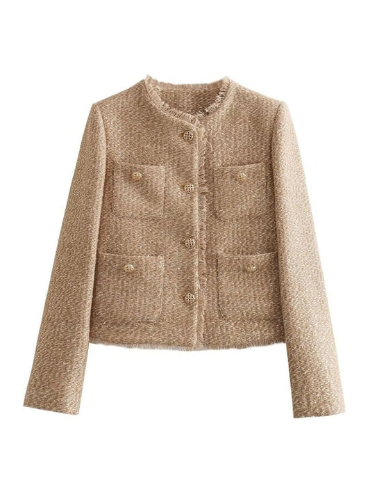 Tweed Jasje voor Dames | Klassiek en Elegant Blazerjack met Tijdloze Look